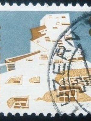 Selo postal da Suíça de 1973 Scuol