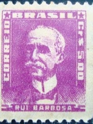 Selo postal regular emitido no Brasil em 1956 - 502 M