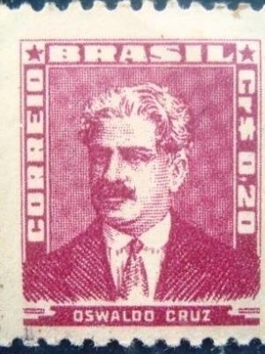 Selo postal do Brasil de 1961 Oswaldo Cruz 0