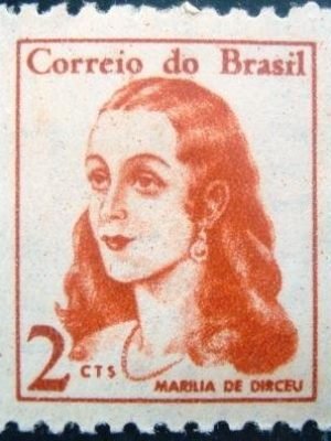 Selo postal do Brasil de 1967 Marília de Dirceu - 527 N