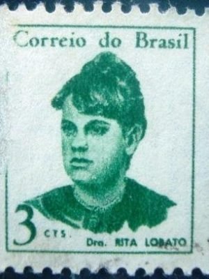 Selo postal Regular emitido no Brasil em 1967 - 0528 U