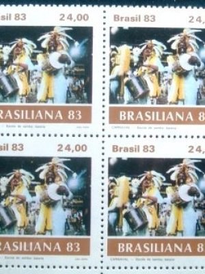 Quadra de selos postais de 1983 Bateria