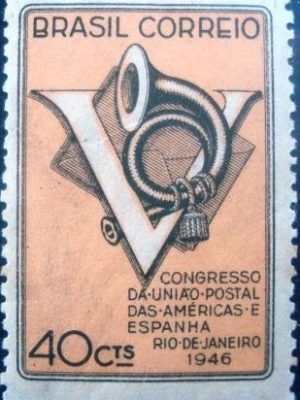 Selo postal Comemorativo do Brasil de 1946 - C 215 n