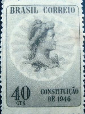 Selo postal Comemorativo emitido no Brasil em 1946 - C 223 N
