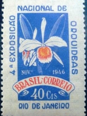 Selo postal Comemorativo emitido no Brasil em 1946 - C 224 M