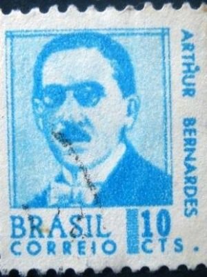 Selo postal Regular emitido no Brasil em 1967 - 532 U
