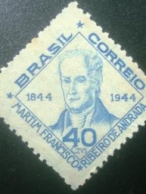 Selo postal de 1945 Martim F. R. Andrade - C 194 N