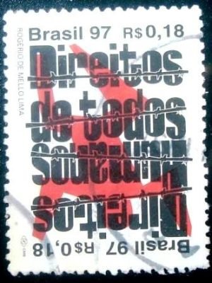 Selo postal de 1997 Direitos Humanos