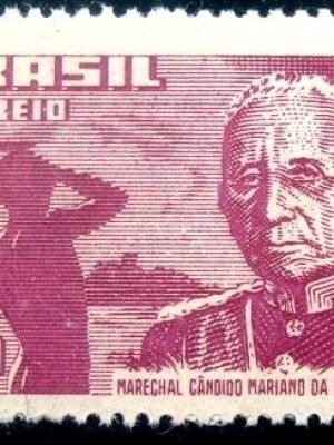 Selo postal do Brasil de 1958 Marechal Rondon