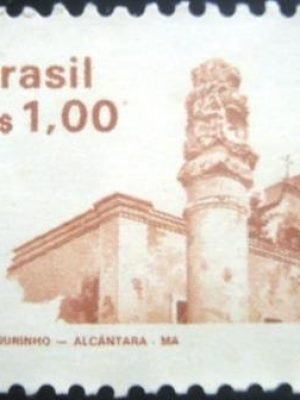 Selo postal do Brasil de 1986 Pelourinho - MA N