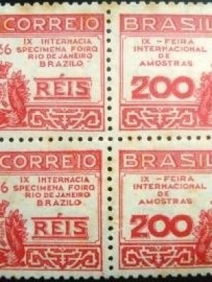 Selo postal Comemorativo emitido no Brasil em 1936 - C 111 N