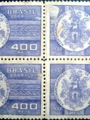 Selo postal comemorativo emitido em 1938 - C 128 N