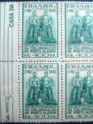 Quadra de selos Comemorativos de 1940 - C 156 M