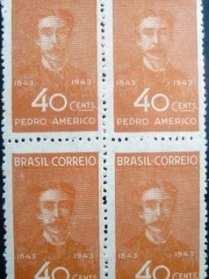 Quadra de selos comemorativos de 1943 - C 188 N