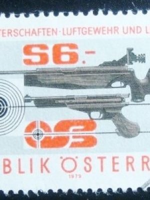 Selo postal da Áustria de 1979 Austrian Shooting Club