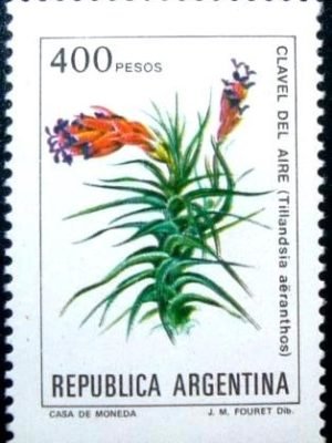 Selo postal da Argentina de 1982 Tillandsia N
