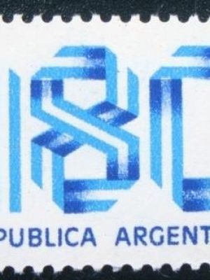 Selo postal da Argentina de 1978 Numerals