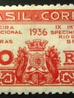 Selo postal comemorativo do Brasil de 1936 C 111 M