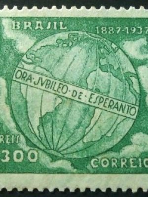 Selo postal comemorativo do Brasil de 1937 - C 118 N