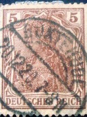 Selo postal da Alemanha de 1920 - 140 U
