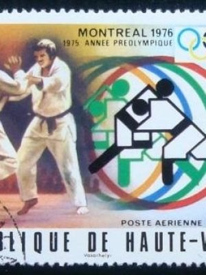 Selo postal do Alvo Volta de 1976 Olympics Montreal