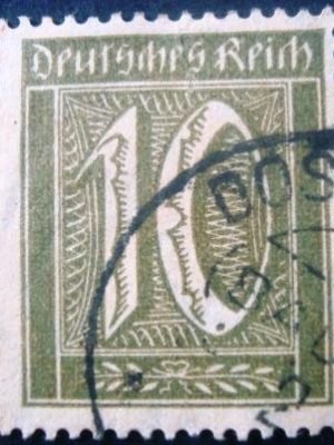 Selo postal da Alemanha de 1921 - 159 U