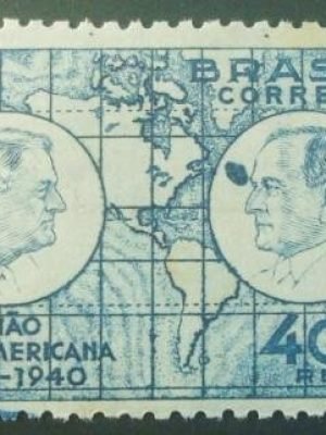 Selo postal comemorativo do Brasil de 1940 - C 150 M