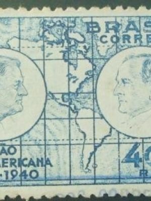 Selo postal comemorativo do Brasil de 1940 - C 150 N
