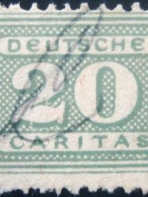 Selo postal da Alemanha de 1917 - Caritas 20