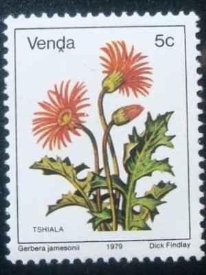 Selo postal de Venda de 1980 Gerbera Jamesonii
