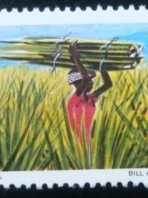 Selo postal de Venda de 1982 Harvesting