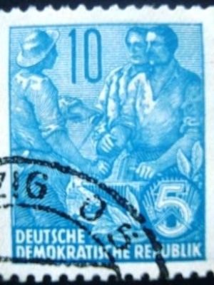 elo postal da Alemanha de 1955 - DD 453 U