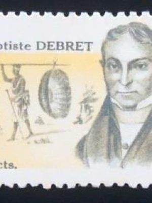 Selo postal do Brasil de 1968 Jean Baptiste Debret M