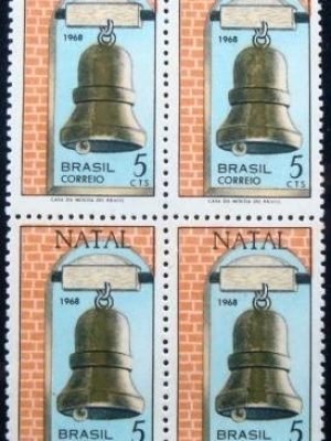 Quadra de selos comemorativos de 1968 - C 623 N1D