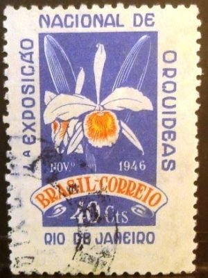 Selo postal Comemorativo do Brasil de 1946 - C 224 U