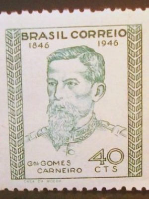 Selo postal Comemorativo do Brasil de 1946 - C 225 N