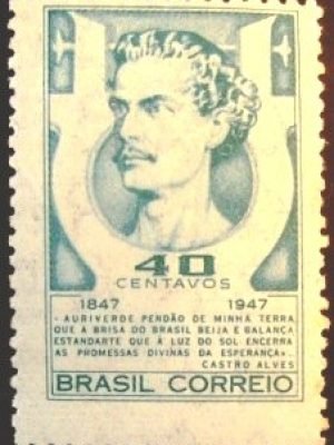 Selo postal Comemorativo do Brasil de 1947 - C 227 N
