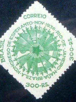 Selo postal comemorativo do Brasil de 1937 - C 115 M
