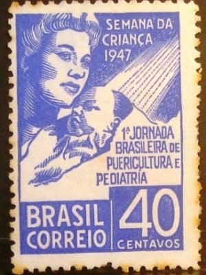 Selo postal comemorativo do Brasil de 1947 - C 234 N