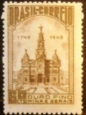 Selo postal comemorativo do Brasil de 1949 - C 244 M