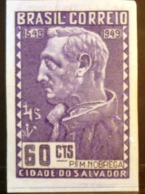 Selo postal comemorativo do Brasil de 1949 - C 245 N