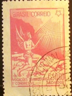 Selo postal comemorativo do Brasil de 1949 - C 247 NCC