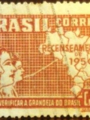 Selo postal comemorativo do Brasil de 1950 - C 254 U