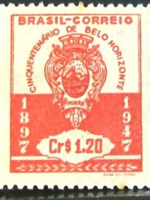 Selo postal comemorativo do Brasil de 1947 - C 236 N