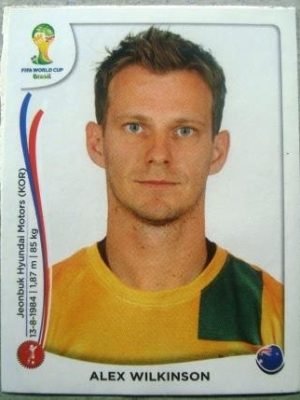 Figurinha 172 X - Alex Wilkinson - Zagueiro