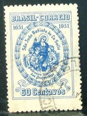 Selo postal Comemorativo do Brasil de 1951 - C 263 U