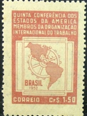 Selo postal comemorativo do Brasil de 1952 - C 276 M