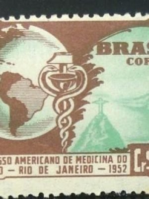 Selo postal do Brasil de 1952 Medicina do Trabalho - C 285 N
