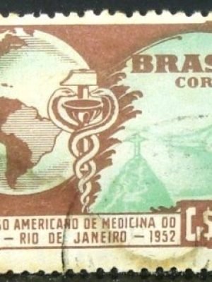 Selo postal comemorativo do Brasil de 1951 - C 285 U