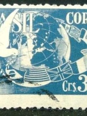 Selo postal comemorativo do Brasil de 1951 - C 286 U